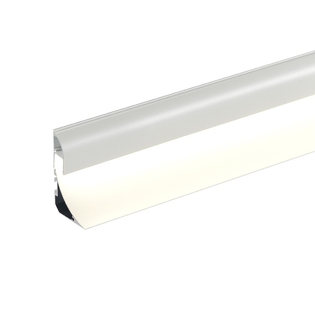 Top Corner LED Profile Light Ceiling-Mounted with Gypsum Luminous Backlight Slotting-Free Suspended Chandelier Anodized