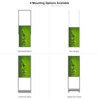 Señalización Digital de Doble Cara de Alto Brillo, 3000 Nits, 55 Pulgadas, Sensor de Luz Automático, 7x24H, Publicidad Comercial, Animación, Señalización