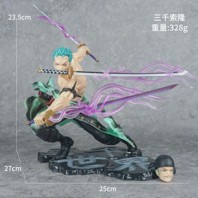 Large size three-thousand-world zoro-double-headed-bagged