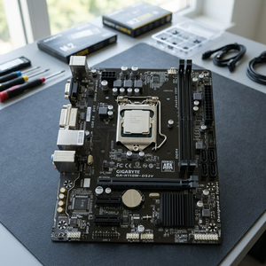 เมนบอร์ด Gigabyte GA-H110M-DS2V DDR4 สำหรับเดสก์ท็อป LGA 1151 รองรับแรม 32GB แบบดูอัลแชนแนล พอร์ต SATA และ DVI รองรับ TPM แบบโซลิดสเตทเต็มรูปแบบ - Product Image 3