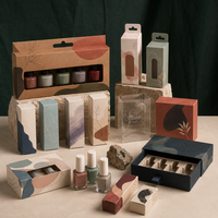 Kit de vernis à ongles en gel écologique haut de gamme, emballage en carton avec fermeture magnétique, ensembles professionnels pour ongles, logo personnalisé