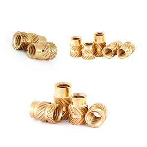 Độ chính xác Knurled <span class=keywords><strong>Brass</strong></span> Press-Fit Nuts Hot ép Đồng chèn với Diagonal knurl nóng chảy chủ đề Knurled <span class=keywords><strong>Brass</strong></span> chèn hạt - Product Image 1