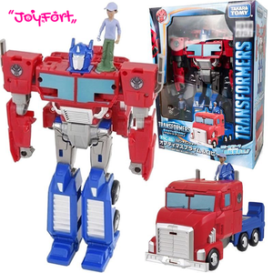 TAKARA TOMY Transformers EarthSpark ESC-01 Optimus Prime&Robby Spin Changer, figurine d'action, jouet <span class=keywords><strong>robot</strong></span>, jouets à collectionner, jouets pour enfants - Product Image 1