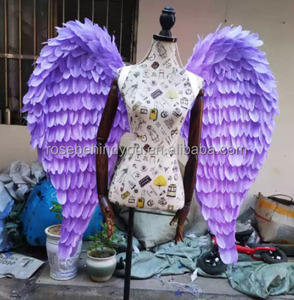 Accessoires de <span class=keywords><strong>mariage</strong></span> balançoire Cosplay Costume Performance ange d'autruche naturelle ailes de plumes violettes <span class=keywords><strong>pour</strong></span> adultes photographies de <span class=keywords><strong>mariage</strong></span> - Product Image 1