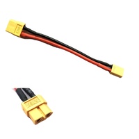 Connecteurs adaptateurs XT60 EC5 EC3 T Deans 4.0mm 3.5MM JST SM Tamiya Femelle vers Mâle 10 12 14 16Awg 10cm pour batterie Lipo RC