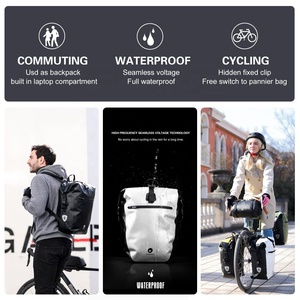 Rhinowalk — trousse imperméable pour vélo 27l, sac à dos, support arrière, <span class=keywords><strong>Convertible</strong></span> en sac à bagages - Product Image 5