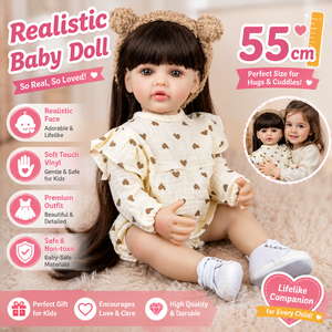 Poupée Reborn Betty Bebe en Silicone et Vinyle, Corps Entièrement Lavable, pour Filles, Jouet d'Anniversaire, Poupée Reborn en Silicone pour Enfants - Product Image 2