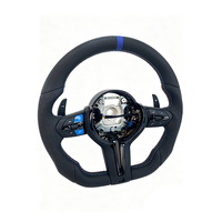 Volant sport en cuir pleine fleur de haute qualité avec boutons bleus M1M2 pour BMW M3 F82 M2 F87 F30 F10 F32 F36
