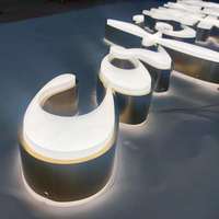 Led étanche personnalisé illuminé extérieur lettres lumineuses canal 3D lettres chante magasin avant Led Sinage pour les entreprises