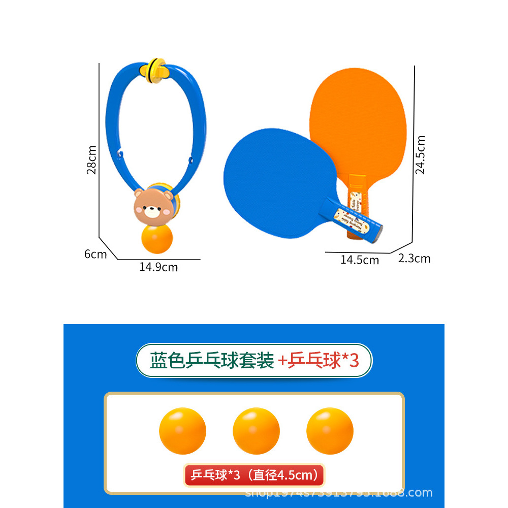 Balle de ping-pong suspendue [bleue] deux tirs trois balles