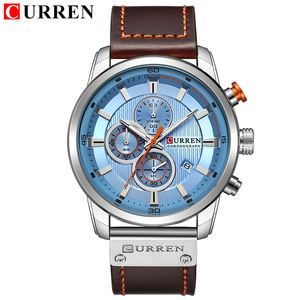 Montre-bracelet pour homme CURREN 8291, mode, luxe, quartz, chronographe, calendrier, bracelet <span class=keywords><strong>en</strong></span> cuir - Product Image 3