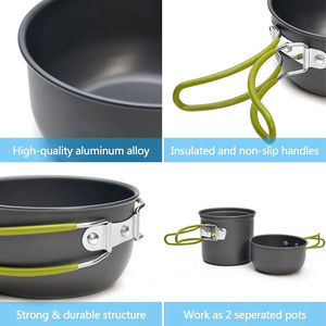 Wholesale 2024 New Portable <b>Camping</b> Cookware Set Outdoor Pot Nature Hike Picnic Cooking - Product Image 3