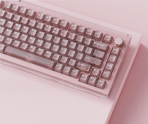 Drunkdeer A75 cơ khí bàn phím-từ QIAN chuyển đổi rượu sâm banh màu hồng RGB Backlit USB-C chơi game không dây lập trình - Product Image 3