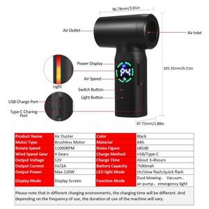 Nuevo Soplador <span class=keywords><strong>de</strong></span> <span class=keywords><strong>Aire</strong></span> <span class=keywords><strong>Comprimido</strong></span> Potente <span class=keywords><strong>de</strong></span> 11000 RPM, Aerosol <span class=keywords><strong>de</strong></span> <span class=keywords><strong>Aire</strong></span> Enlatado <span class=keywords><strong>para</strong></span> Limpieza <span class=keywords><strong>de</strong></span> Teclado <span class=keywords><strong>de</strong></span> Computadora, Mini Aspiradora - Product Image 5