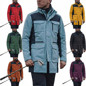 سترة رجالية مخصصة عالية الجودة مع غطاء للرأس، سريعة الجفاف ومريحة، مقاومة للماء 3 في 1 للتنقل اليومي ولعب الجولف - Product Image 1