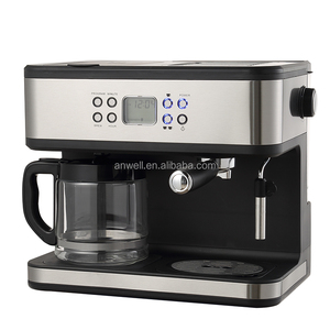 เครื่องชงกาแฟเอสเพรสโซ่กึ่งอัตโนมัติ Anwell Smart Digital 20 บาร์ พร้อมถังนมและระบบทำคาปูชิโน่แบบสัมผัสเดียว สำหรับใช้ในบ้าน - Product Image 3