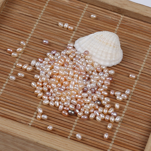Perla de agua dulce suelta Natural, Perla de <span class=keywords><strong>Color</strong></span> mezclado con forma de arroz y Perla de 2,5-3mm, gran oferta - Product Image 2