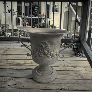 Decorwellarts Vaso per Fiori in Metallo Verniciato a Polvere di Alta Qualità, Durevole ed Ecologico, Stile Vintage per Casa e <span class=keywords><strong>Giardino</strong></span> - Product Image 1