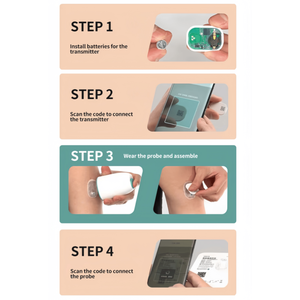 Sistema <span class=keywords><strong>de</strong></span> Monitoreo <span class=keywords><strong>de</strong></span> <span class=keywords><strong>Glucosa</strong></span> CGM <span class=keywords><strong>de</strong></span> Alta Precisión, Sensor con Alertas <span class=keywords><strong>en</strong></span> Tiempo Real por Bluetooth, 800 Datos Históricos <span class=keywords><strong>de</strong></span> <span class=keywords><strong>Glucosa</strong></span> con Aplicación para Android e iOS - Product Image 6