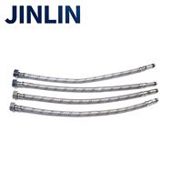 Tuyau flexible en acier inoxydable tressé JINLIN pour la connexion de robinet de salle de bain, de toilettes et de chauffe-eau