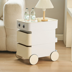 Carro de cajón de caja de almacenamiento de plástico de varios niveles de alta resistencia con cajones transparentes de varios colores - Product Image 5