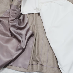 Costume de mariage classique et formel pour homme, style italien, en laine, cachemire et soie, double boutonnage, motif chevrons, de qualité supérieure, par <span class=keywords><strong>Dormeuil</strong></span> - Product Image 6