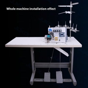 Machine à coudre surjeteuse industrielle tout-en-un ultra-rapide avec moteur, pour matériaux fins/épais, construction métallique - Product Image 4