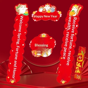 Decoraciones Festivas Creativas del Año del Caballo, Feliz Año Nuevo, Dísticos de Primavera, Caracteres de Bendición, Papel Couché Impreso con Signos Auspiciosos - Product Image 3