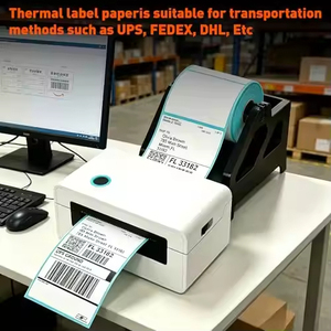 Customized 4x6 <b>Waterproof</b> Oil Resistant Scratch Resistant Logistics E-commerce Packaging Transportation Adhesive <b>Sticker</b> - Product Image 5