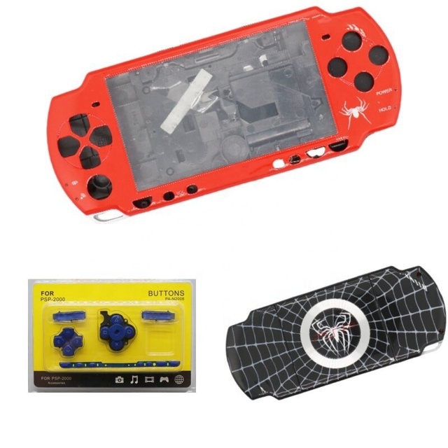 Housing Shell Button Sets for PSP 2000 Console Replacement Shell With Buttons Front & Back Covers with Complete Key Set