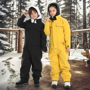Traje <span class=keywords><strong>de</strong></span> <span class=keywords><strong>Nieve</strong></span> para Niños, Diseño Personalizado, para Esquí y Snowboard, Impermeable, Cortavientos, con Capucha y Costuras Selladas, para Niños y Niñas - Product Image 4