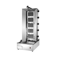 Nouveau barbecue à gaz multifonctionnel en acier inoxydable pour usage commercial, machine à shawarma et kebab avec trancheuse à viande et fonction rôtissoire