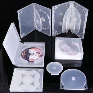 WEISHENG supporti di plastica imballaggio CD DVD scatola custodia in plastica sottile trasparente Cover vuota CD portagioie