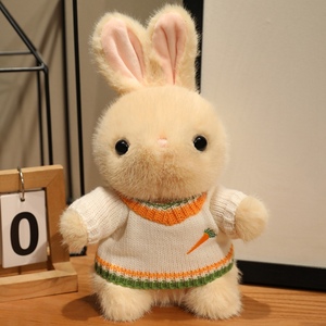 Ces adorables peluches de lapins en diverses tenues sont super douces, idéales pour câliner, offrir en cadeau et décorer la maison. - Product Image 4