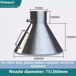 Capot de collecte de gaz <span class=keywords><strong>d</strong></span>'échappement industriel en acier inoxydable 100mm Capot anti-poussière à <span class=keywords><strong>bouche</strong></span> cloche avec échappement de fumée - Product Image 6