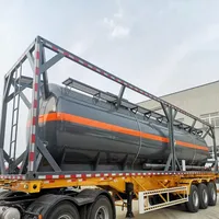Conteneur de stockage de liquides chimiques ISO à compartiment unique de 20 pieds pour hydrogène et acide acétique