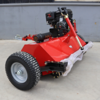 Tondeuse à fléaux pour VTT avec moteur remplaçable, hayon arrière ouvrable pour une remplacement facile des lames, hauteur de coupe 20-70 mm
