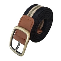 Ceinture tactique personnalisée pour homme en PU, toile et polyester, avec boucle ardillon en alliage de zinc, style décontracté et tendance pour étudiant