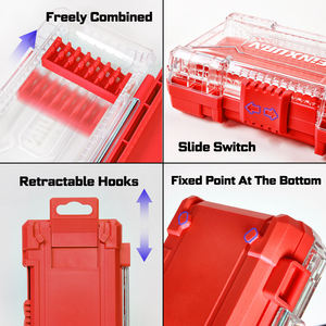 Genxurn – Kit de 52 embouts de tournevis à chocs, boîtier rouge, codage couleur, outils industriels et de bricolage à couple élevé - Product Image 5