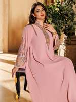 Abaya tendance du Moyen-Orient, robe musulmane pour femmes, robe brodée, robe islamique, kaftan marocain, jalabiya arabe