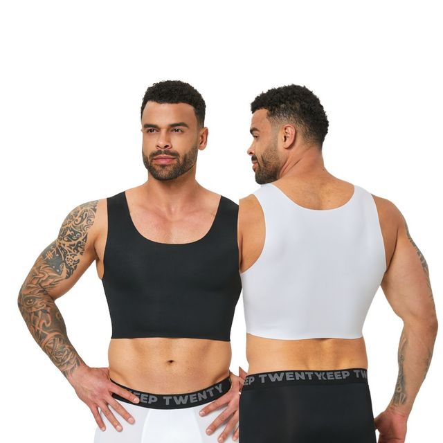 FTM Elastic Chest Binder Bra Pullover Shapewear Tank Top for Both Men and Women Transgenders