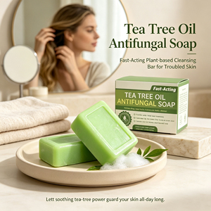 Savon antifongique à l'huile d'arbre à thé pour le lavage des mains, savon solide médicamenteux pour adultes, tous types de peau - Product Image 4