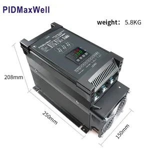 PIDMaxwell Regulador de potencia de voltaje SCR de 380V, 440V, 480V, V, 125A, 0-5VDC, 0-10VDC, 4-20mA