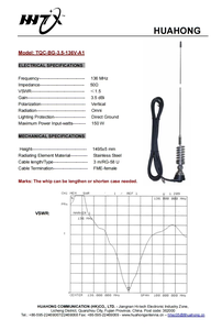 ZARA130 VHF a molla con Base pieghevole <span class=keywords><strong>per</strong></span> autoradio Mobile Antenna - Product Image 3