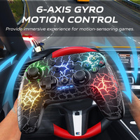 Manette de jeu sans fil ergonomique RGB à mouvement six axes pour PC, compatible Plug & Play, pour Black Myth Wukong
