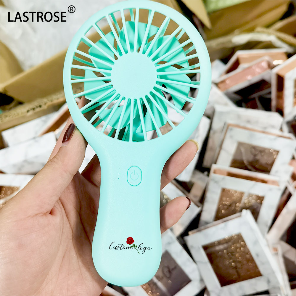 abanico de pestañas verde portátil