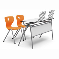 Chaise et table en panneau stratifié pour étudiants, mobilier scolaire, bureau et chaise pour étudiants
