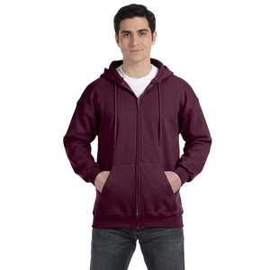 Sweat à capuche zippé pour homme surdimensionné de haute qualité, personnalisé, avec un tissu polaire épais en provenance du Pakistan, prix très avantageux - Product Image 1
