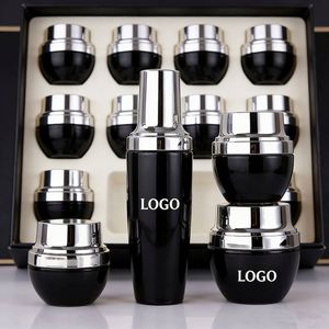 Bouteilles et pots en verre pour soins de la peau, prix d'usine, en stock, contenants en verre noir pour sérum, pompes à lotion, pots à crème, faible minimum de commande - Product Image 2