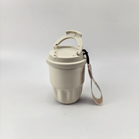 Mini tasse de voyage mignonne 260 ml en acier inoxydable, tasse à café isotherme sous vide à double paroi, thermos, tasse cadeau de voyage